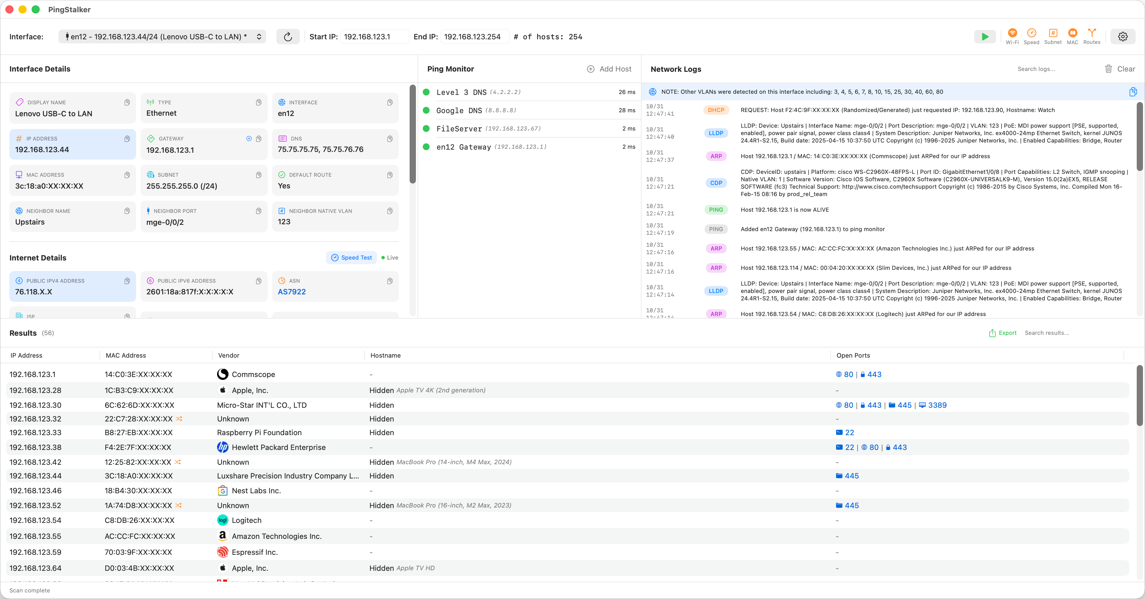 NetViews Application Screenshot