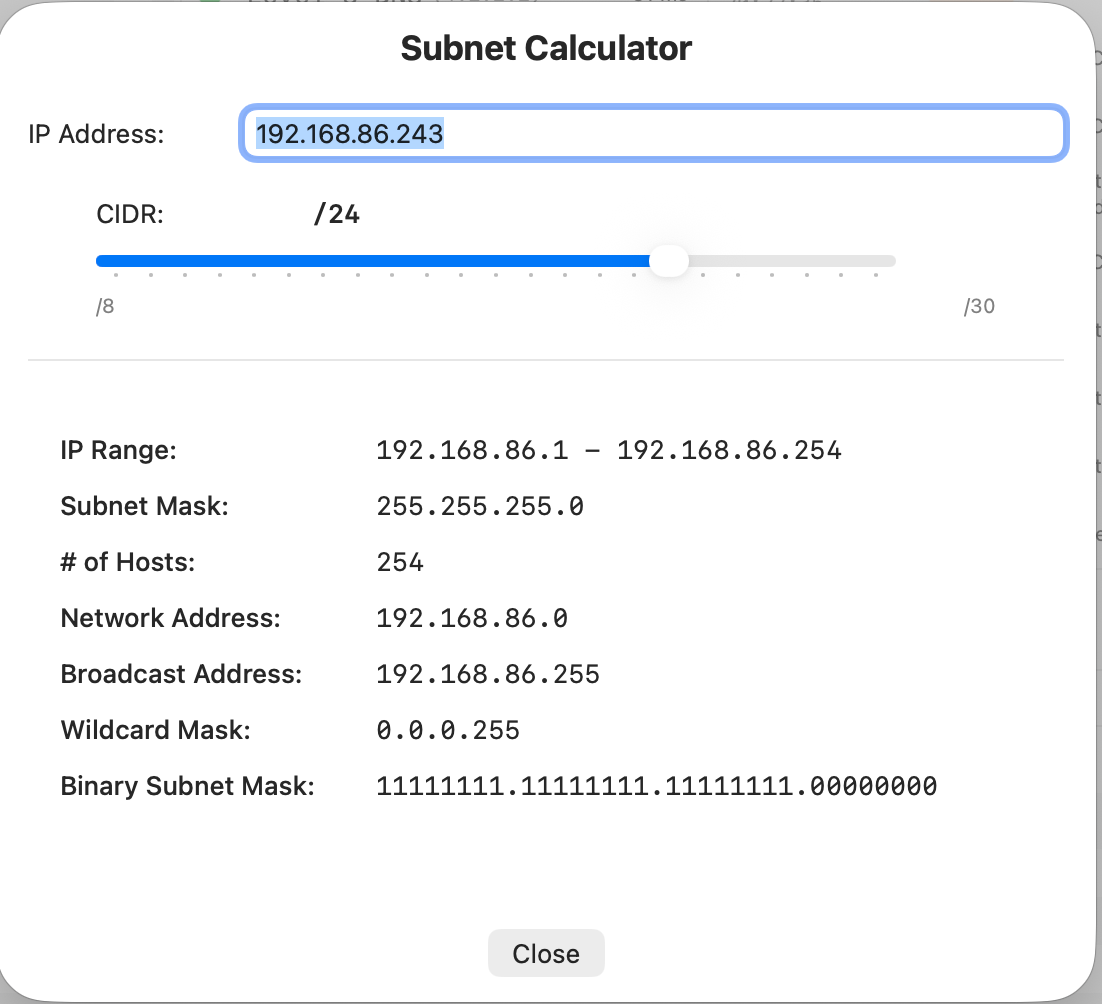 Subnet Calculator